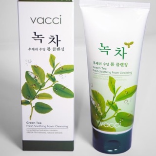 Sữa rửa mặt Vacci Tinh Chất Trà Xanh