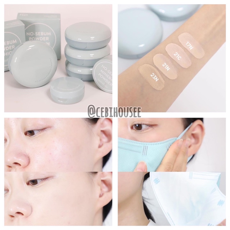 Phấn nước kiềm dầu No-Sebum Powder Cushion SPF35 PA++