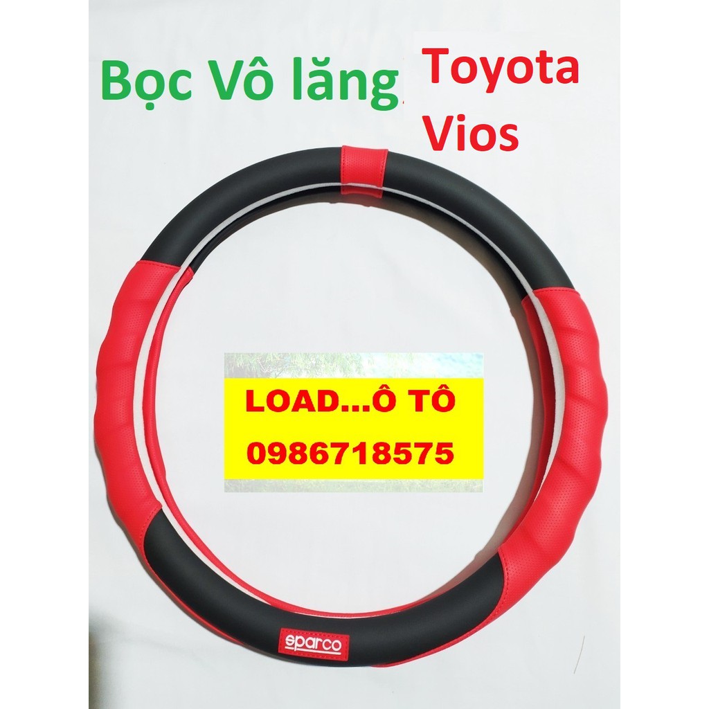 Bọc vô lăng Xe Toyota Vios Sparco Cao Cấp, Cầm Rất Ưng Tay