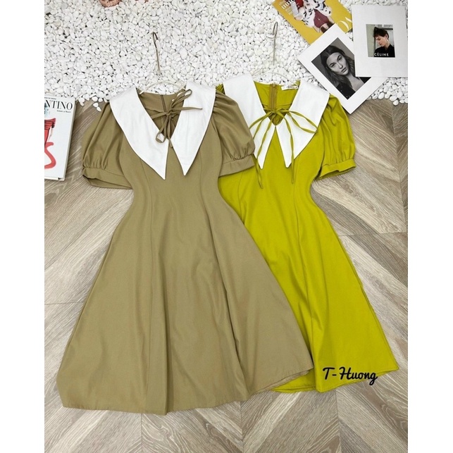 🌈 VÁY ĐẦM THÔ MỀM CỔ NHỌN QUA GỐI🥰