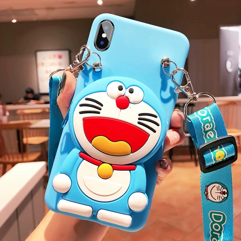 Ốp điện thoại hình Pikachu Doraemon dễ thương cho Apple iPhone 11 Pro max 5 5s Se 6 6s Plus 7 8 Plus X XR XS MAX