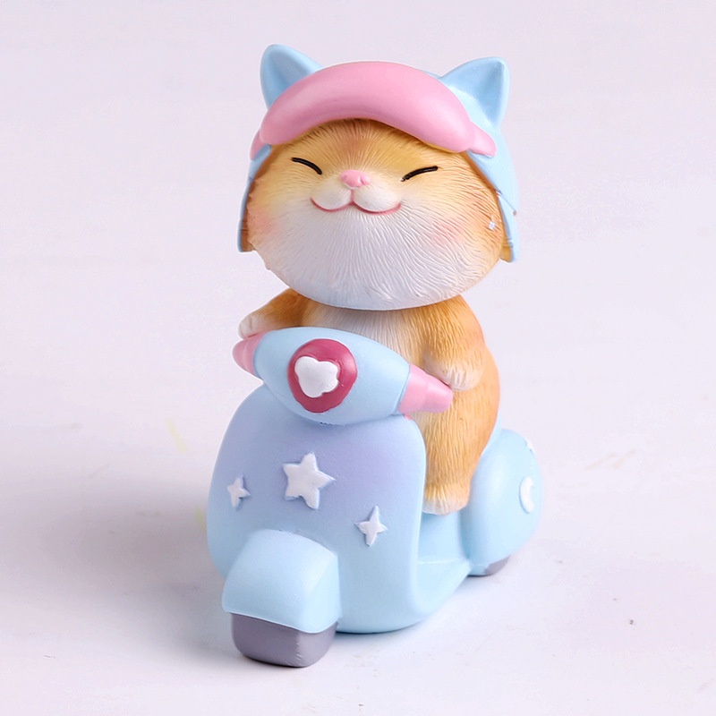 Mô hình lắc đầu chó mèo heo gấu đua xe biểu cảm dễ thương để bàn học bàn làm việc trang trí nhà cửa quà tặng - Ráp