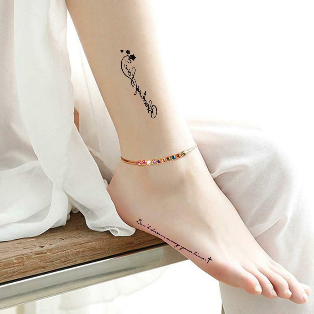 Miếng dán hình xăm tạm thời họa tiết trái tim đen độc đáo R7K9 Y8F6 S5G2 E2O6