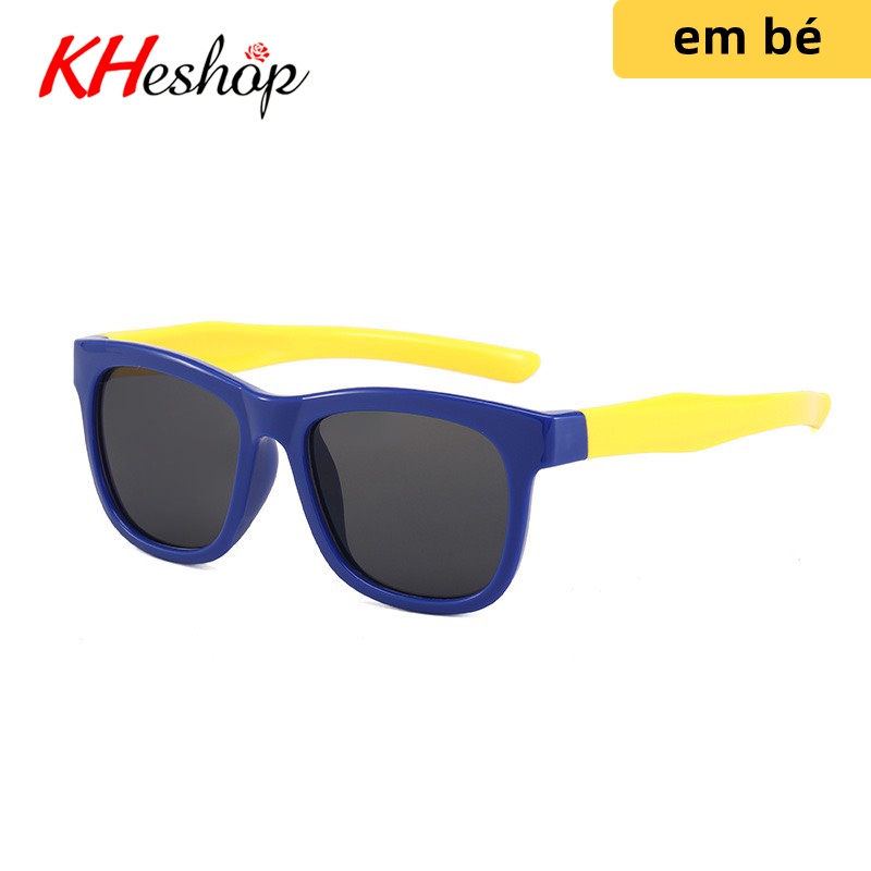 Trào Lưu Kính Trẻ Em chân gọng khác màu gập ghềnh, Chống UV400 tia cực tím bảo vệ đôi mắt bé yêu mã Y1571