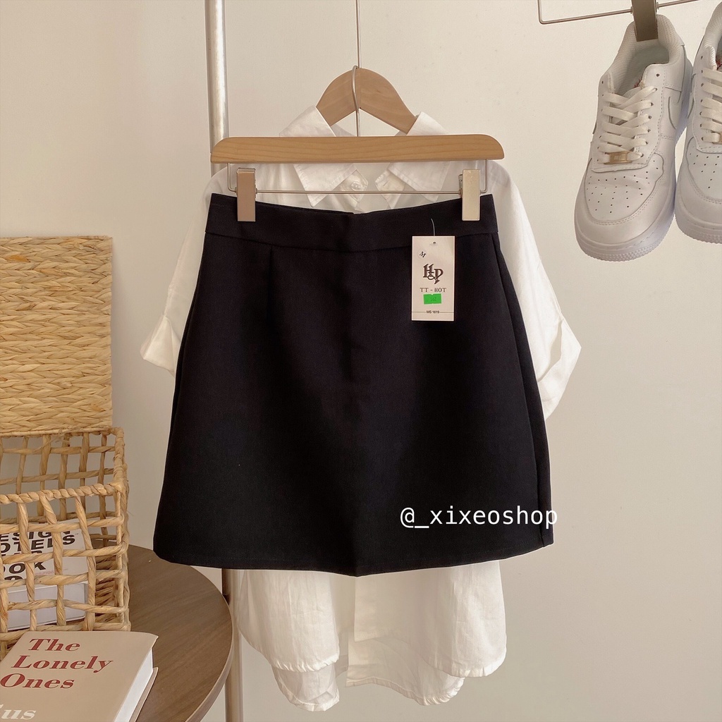 Chân váy chữ a mini phong cách Hàn Quốc, chân váy basix dáng ngắn xixeoshop - v125