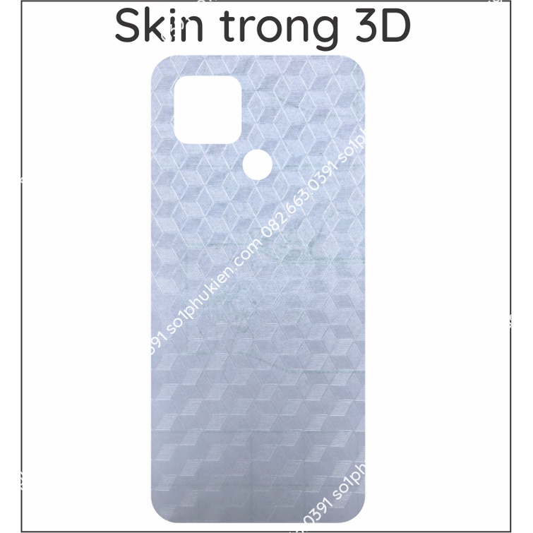Miếng dán mặt lưng skin carbon Realme V3