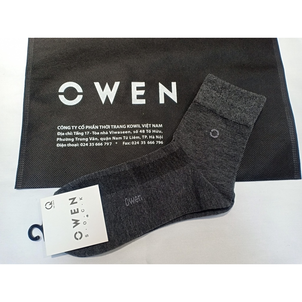 OWEN - Tất nam Owen 100% cotton khử mùi