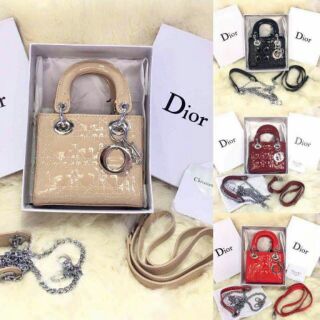 Túi DIOR 3 Ô DA BÓNG SUPER SALE (FULL BOX)