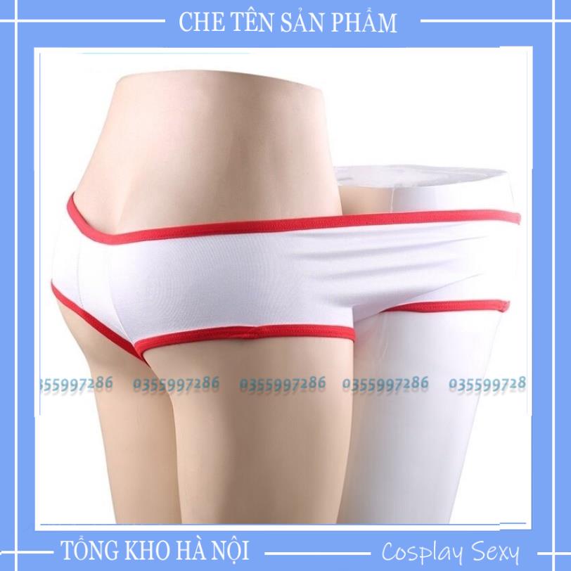Quần Đôi Nam Nữ Sexy Trắng Phối Đỏ