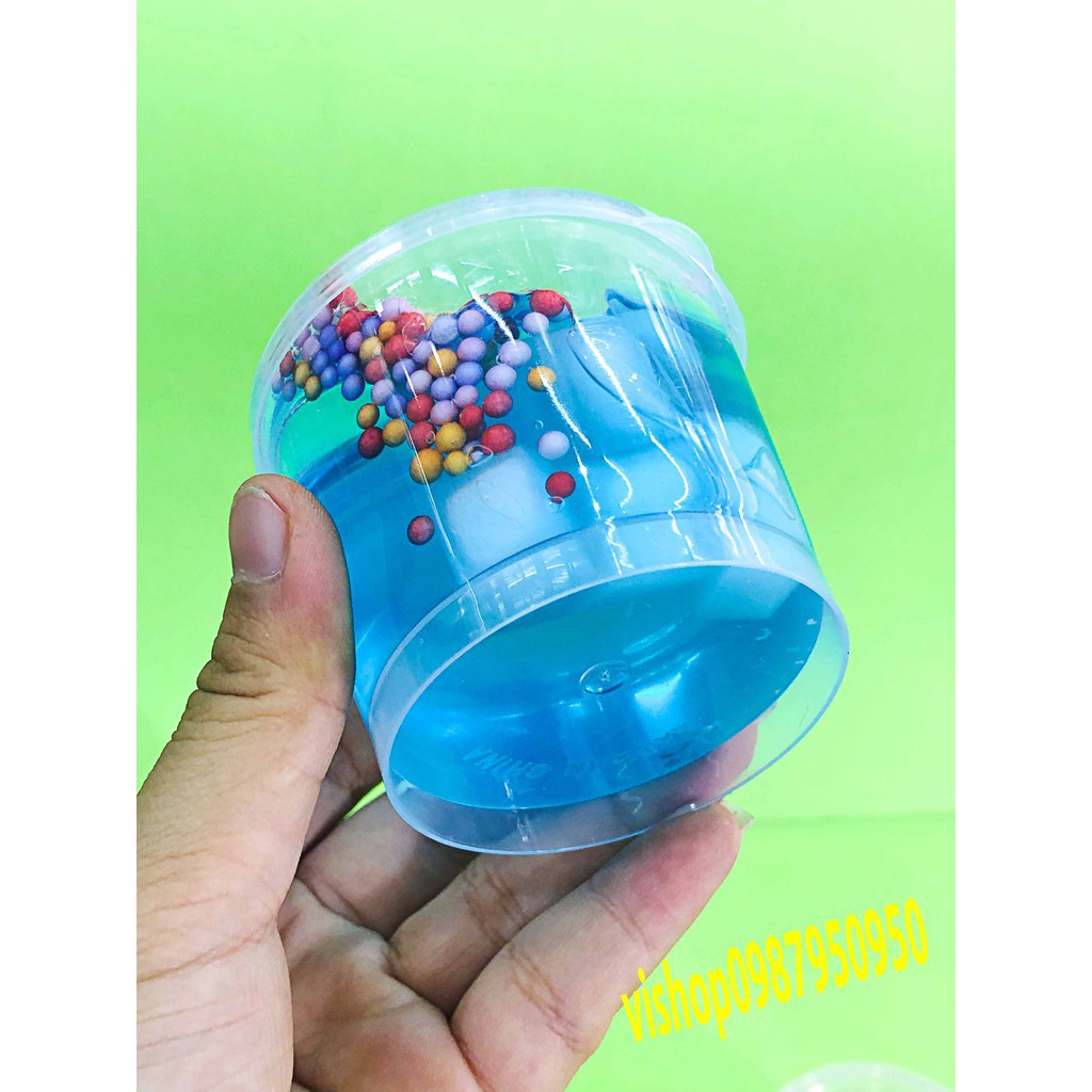 đồ chơi slime -lọ chất nhờn mềm dẻo lọ có thạch xốp  mã VIK64 Og52