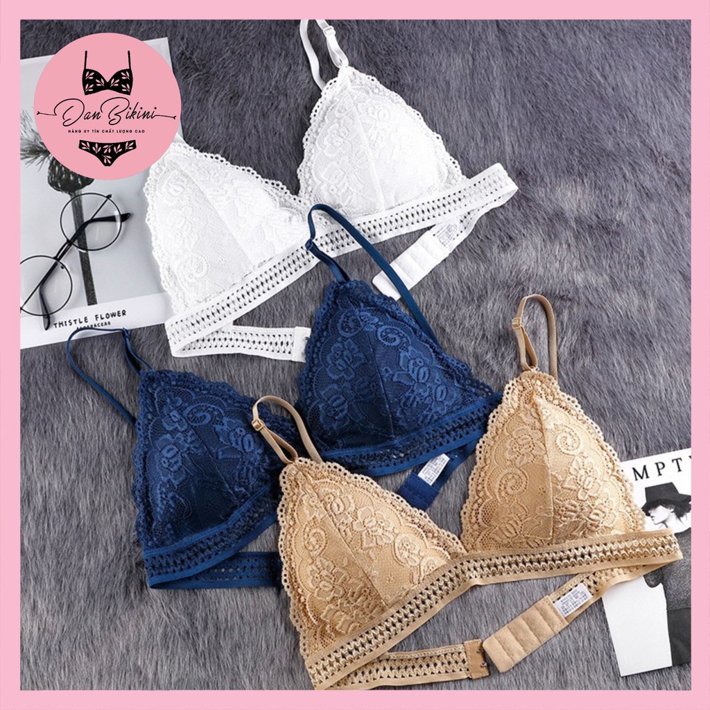 Áo Lót Nữ Ren không gọng mềm mại thiết kế hoạ tiết hoa tôn vòng 1 gợi cảm mẫu 3313 | BigBuy360 - bigbuy360.vn