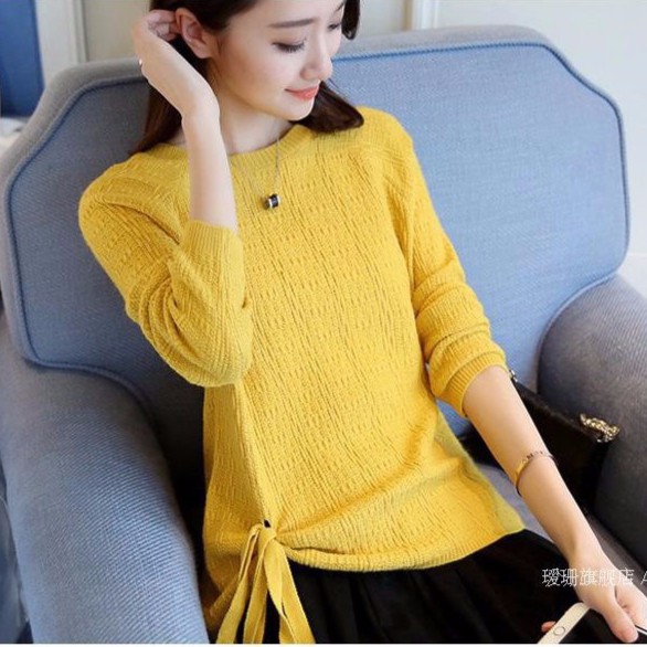 áo len cột dây xinh xắn Hàng nhập AL016