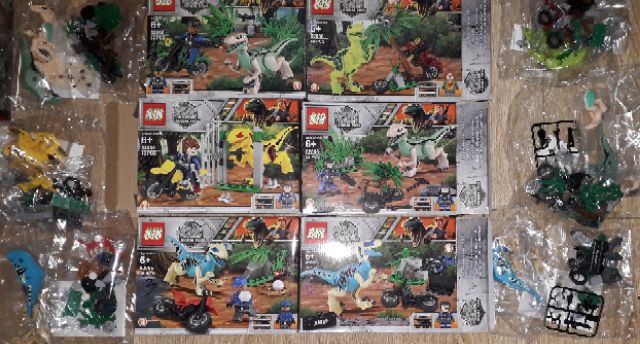 Lắp ráp 1 hộp LegoPubg 82066 Săn khủng Long có trên 100 chi tiết bằng nhựa ABS