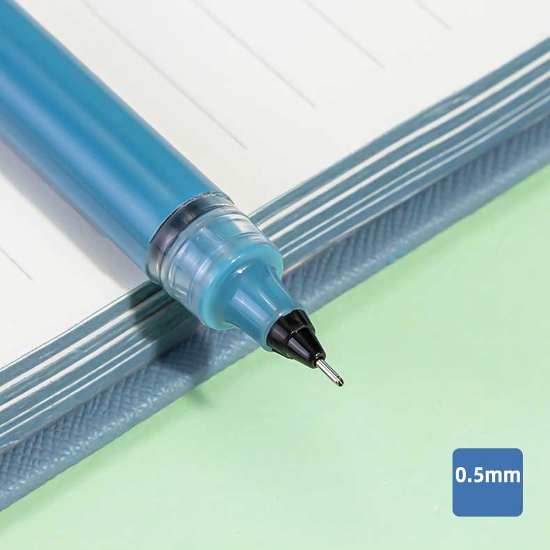 Bút Bi Mực Đen Ngòi 0.5mm Khô Nhanh Siêu Mịn Cho Học Sinh/Văn Phòng