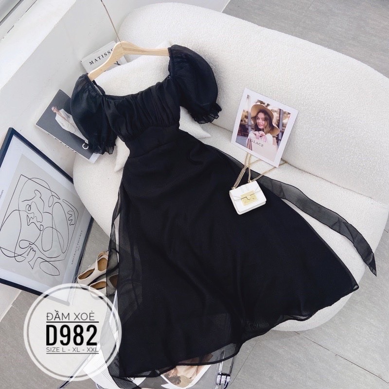 BIGSIZE NHUNG LÊ Đầm xoè D982