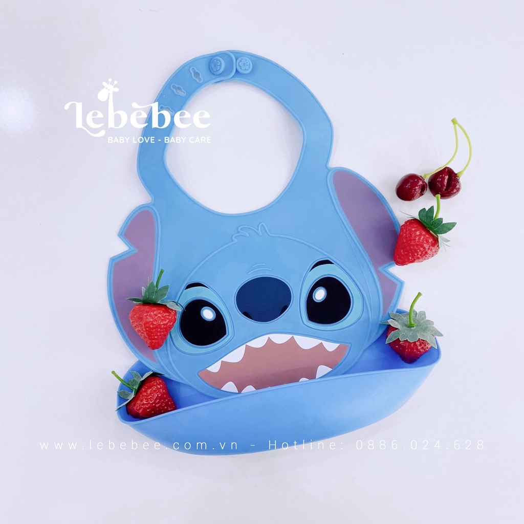 Yếm ăn dặm silicon mềm chống thấm nước họa tiết Disney dễ thương cho bé – Lebebee