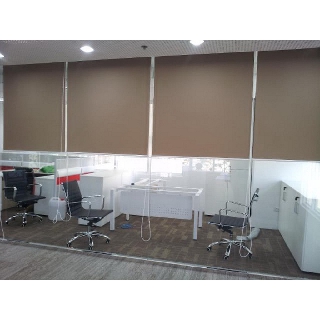 (Rèm ngang 1.4m) Rèm cửa, màn sáo, rèm sáo cuốn 6 màu, vải trơn 2 mặt chống nắng 100%