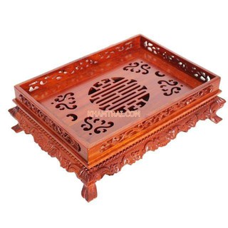 Khay trà gỗ hương chân đỉnh