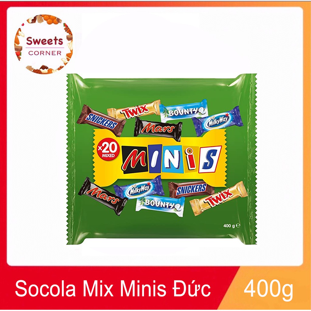 Kẹo Socola tổng hợp minis Đức 400g