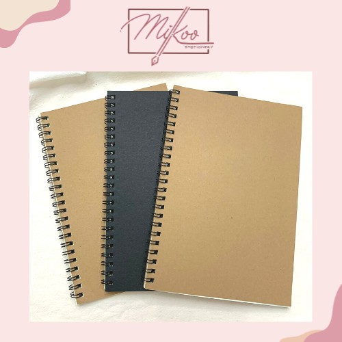 Sổ tay vintage - Sketchbook - Giấy Kraft lò xo phong cách retro