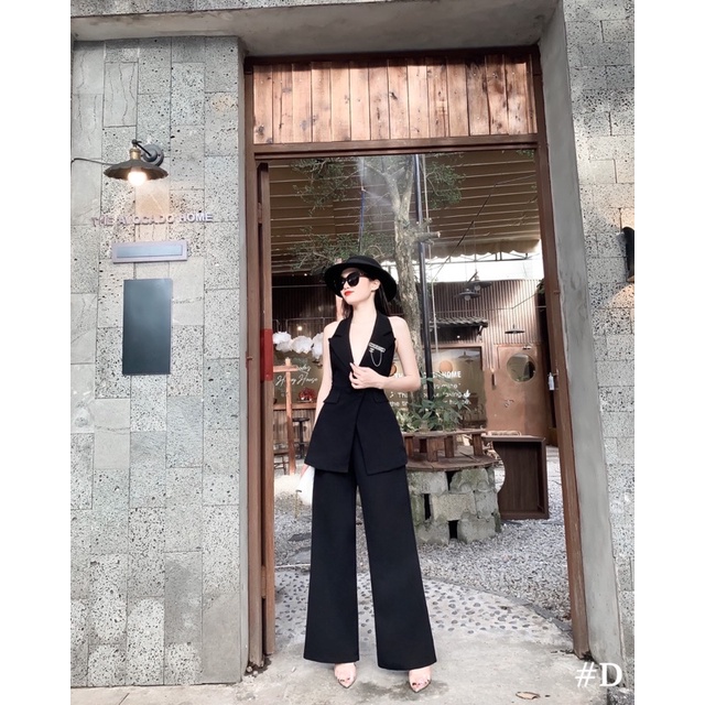 Sét vest yếm quần xuông