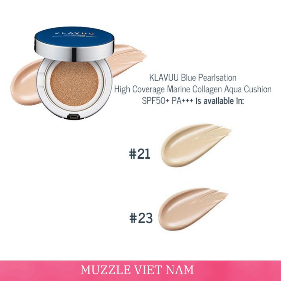 [FREESHIP] Phấn Nước KLAVUU XANH Blue Pearlsation High Coverage Marine Collagen Aqua Cushion | BigBuy360 - bigbuy360.vn