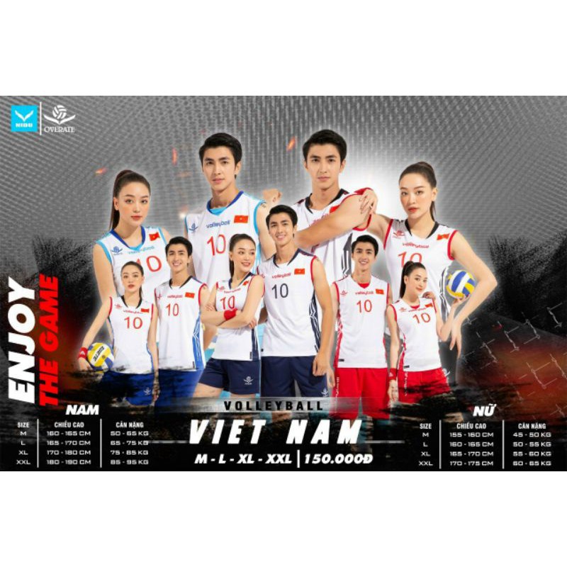 Bộ Sát Nách Thể Thao Nam Nữ 2021/ Quần áo bóng chuyền Tuyển Vietnam 2021