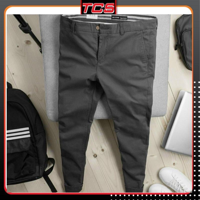 Quần KAKI nam chất vải trơn co dãn cao cấp kiểu hàn quốc đẹp màu đen ,xám giá rẻ TCS 33