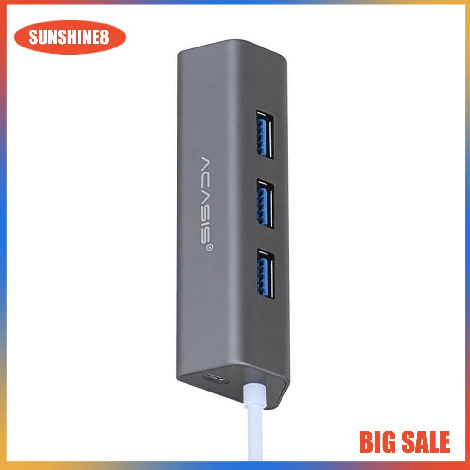 Bộ Chia 4 Cổng Usb 3.0 Hub Bằng Hợp Kim Nhôm