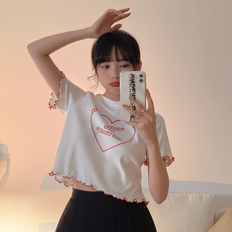 Áo Thun Nữ Ngắn Tay Cổ Tròn Thời Trang | BigBuy360 - bigbuy360.vn