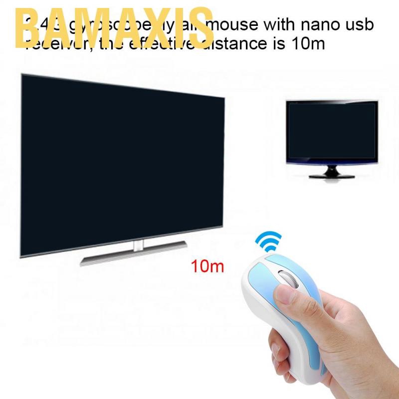 Bamaxis 6D Gyroscope 2.4G TV Wireless Optical Fly Air Mouse USB Receiver For PC Smart Box