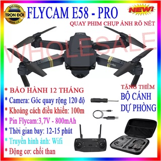 ✅Động cơ không chổi than✅Flycam mini E58 trang bị Camera HD wifi kết nối với điện thoại