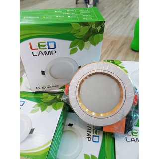 Combo bóng led âm trần 7w 3 màu