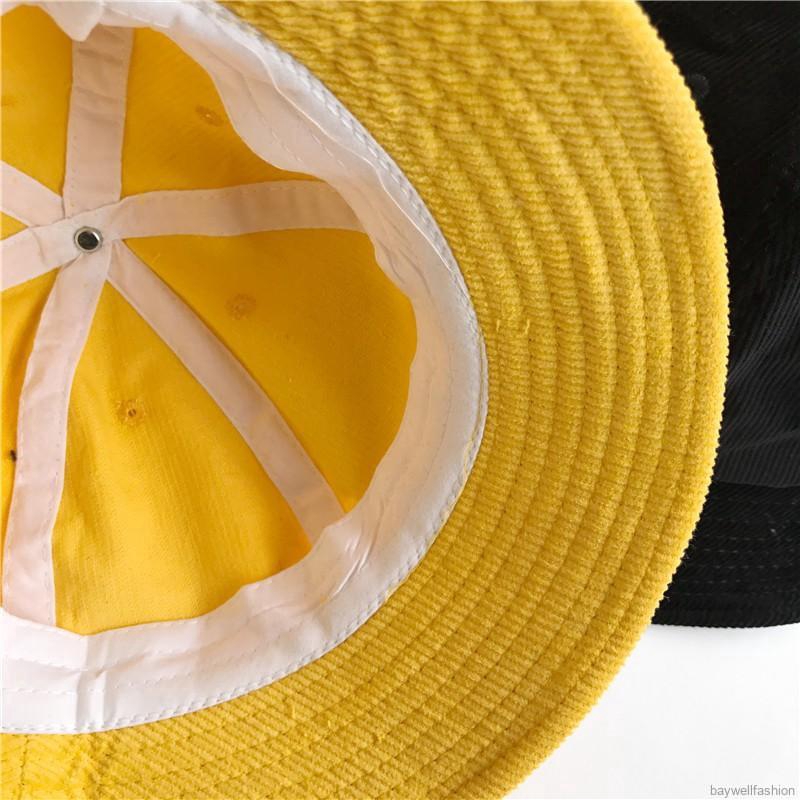 [Baywellfashion]Women Fashion Concise Casual Sunscreen All-match Solid Color Personality Bucket Hat