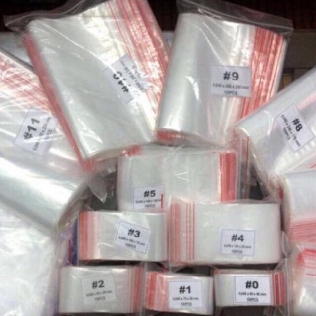 Túi zip chỉ đỏ