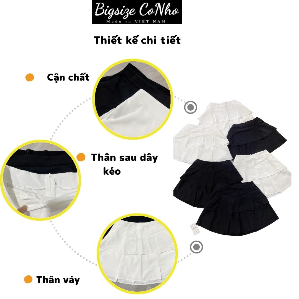 Chân váy bigsize nữ, Chân váy xếp ly bigsize CV9-bigssize cô nhỏ