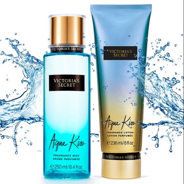[Auth] Nước hoa và dưỡng da Victoria's Secrect mùi Aqua Kiss