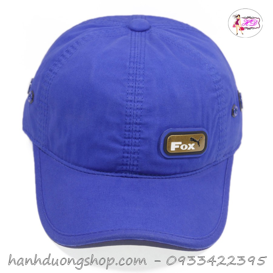 [ HÀNG ĐẸP GIÁ RẼ ] Nón kết nam mũ lưỡi trai nữ F.ox đóng sò to cao cấp chất liệu vải thoáng mát dễ thấm hút mồ hôi