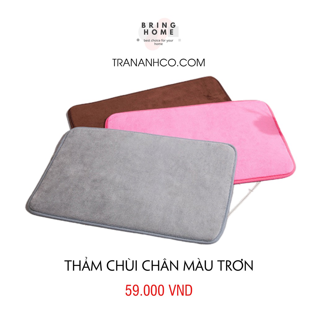 Thảm chùi chân màu trơn thấm hút nhanh