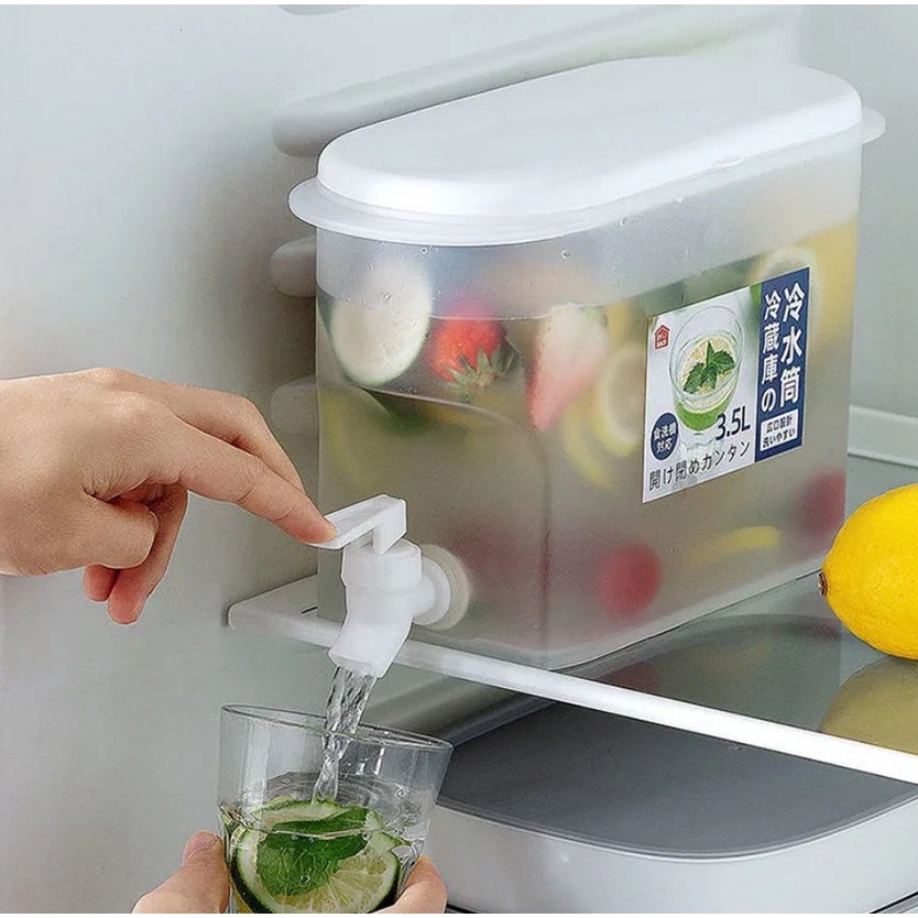 Bình Đựng Nước Ép / Chanh Dung Tích 3.5l Kèm Vòi Rót Tiện Dụng