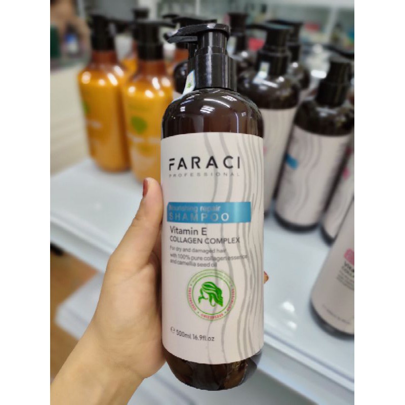 Dầu gội xả FARACI VITAMIN E 750ml. Phục hồi tóc, Chống Rụng, Kích Thíc Mọc Tóc. Siêu Mềm Mượt. HÀNG CHÍNH HÃNG ALYA