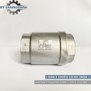 Van 1 Chiều Lò Xo Inox 304 Nối Ren | DN15-DN50 [VATTUKYTHUATQT.COM]