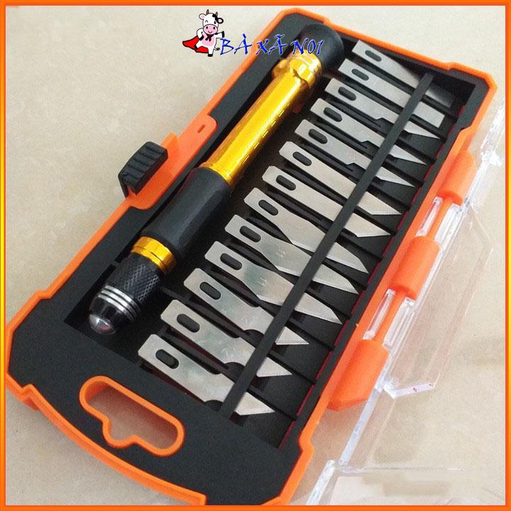 Bộ dao điêu khắc 14 chi tiết Asaki AK-3961 - Bộ dao chạm trổ