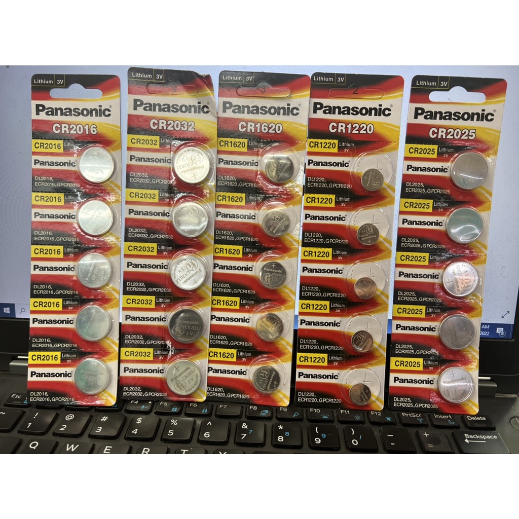Pin Khuy Cúc Áo Panasonic CR2032 - CR2025 - CR2016 - CR1632 - CR1620 - CR1616 - CR1220 3V Lithium