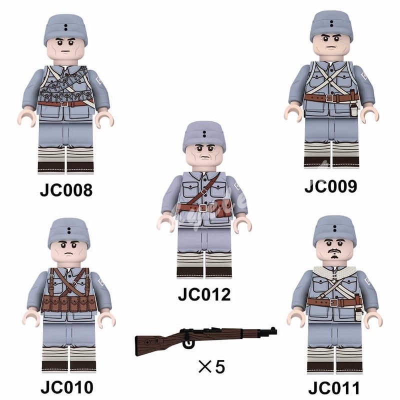 quân đội Mô Hình Đồ Chơi Nhân Vật Quân Đội Volunteer 16 Loại Sáng tạo lắp ráp Mô hình Đồ chơi Quà tặng