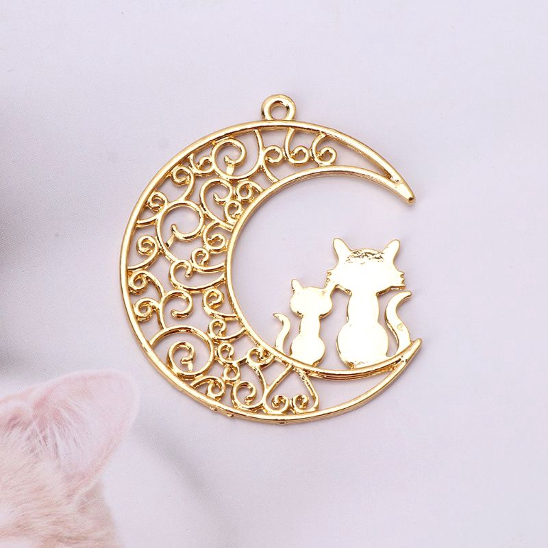 5 Phụ kiện trang trí vòng trang sức thủ công hình mặt trăng và mèo đẹp mắt