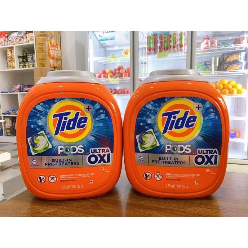 Viên giặt Tide Oxy 104 viên của Mỹ