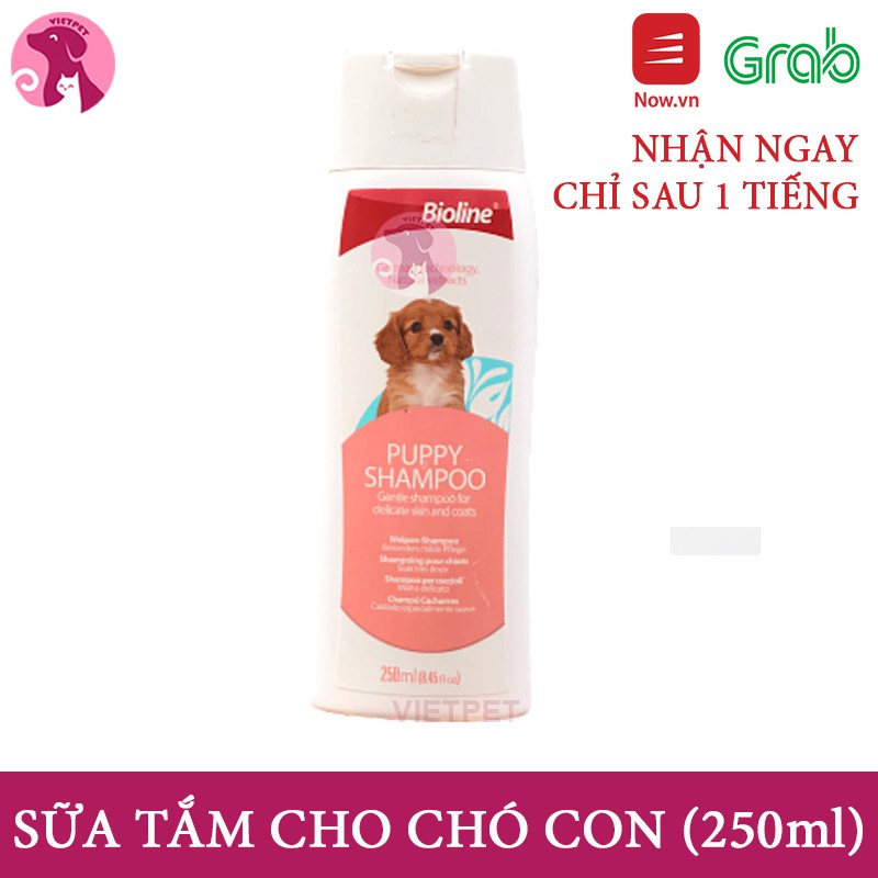 Sữa tắm. dầu gội dưỡng da lông Bioline cho chó mèo (250ml) (Thơm lâu, khử mùi tốt mà giá lại rẻ)