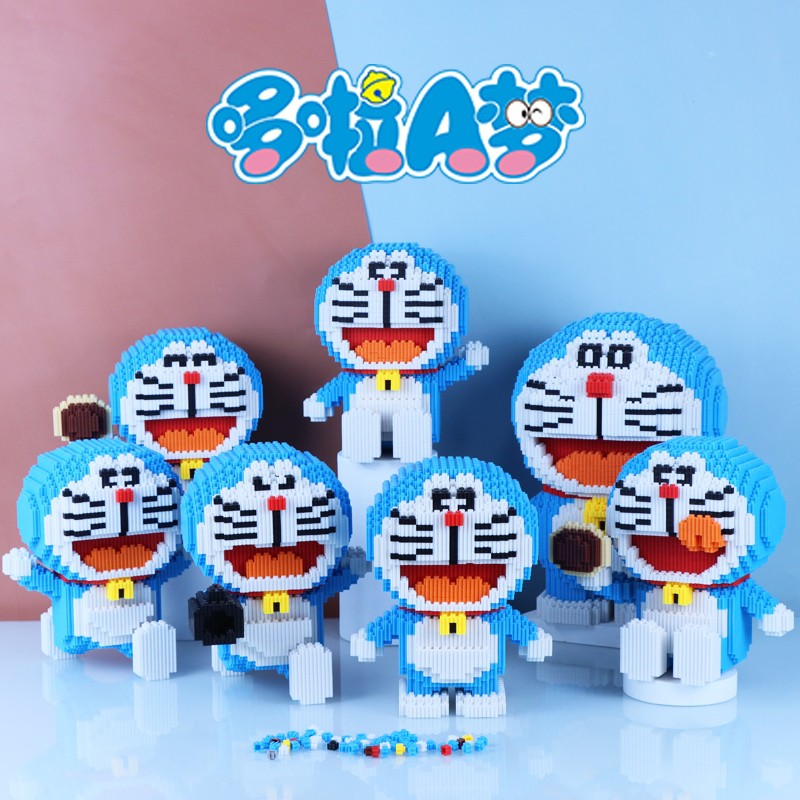 Mô hình Doremon 3D sáng tạo Hapi Toys - Đồ chơi Lắp Ráp nhân vật hoạt hình đáng yêu cho bé