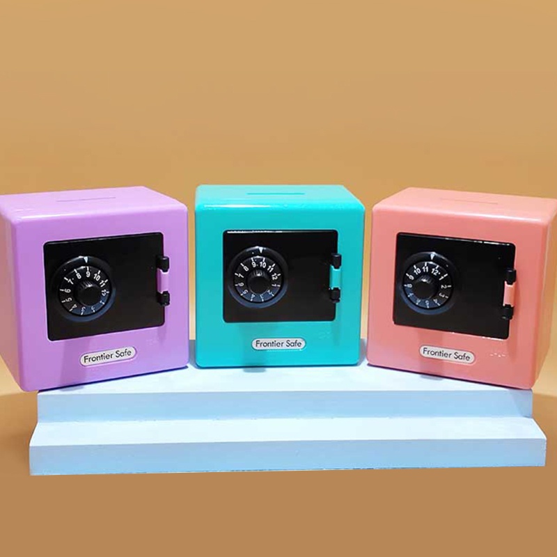 Aoto Hộp Đựng Tiền Tiết Kiệm Mini Có Khóa Tiện Dụng